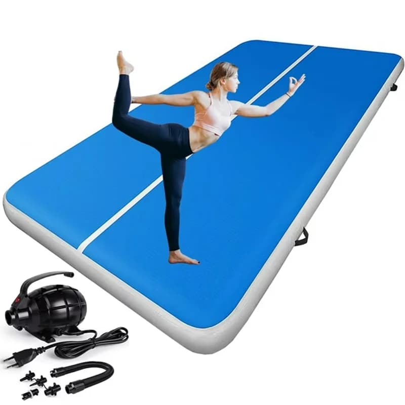 Pista d'aria gonfiabile con logo personalizzato di dimensioni quadrate 3x3M con pompa per ginnastica, tappetino d'aria per interni ed esterni