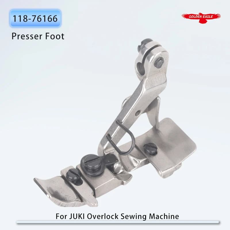 118-76166 Presser Foot For 3 Thread Overlock Sewing Machine Fit JUKI MO-2504 MO-3600 MO-3700 MO-6704 MO-6904 4.0mm