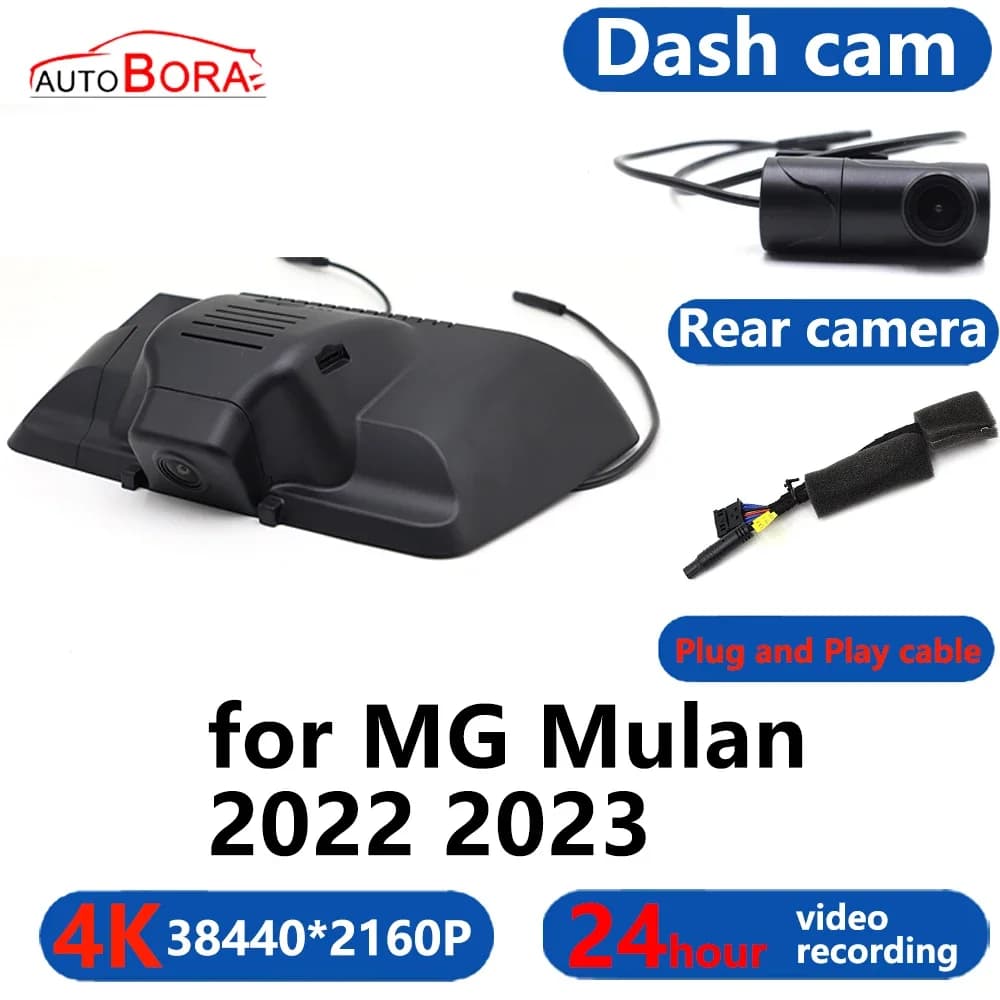 AutoBora 4K Wifi 3840*2160 DVR for Car Dash Cam 24 Hour Monitor for MG Mulan 2022 2023