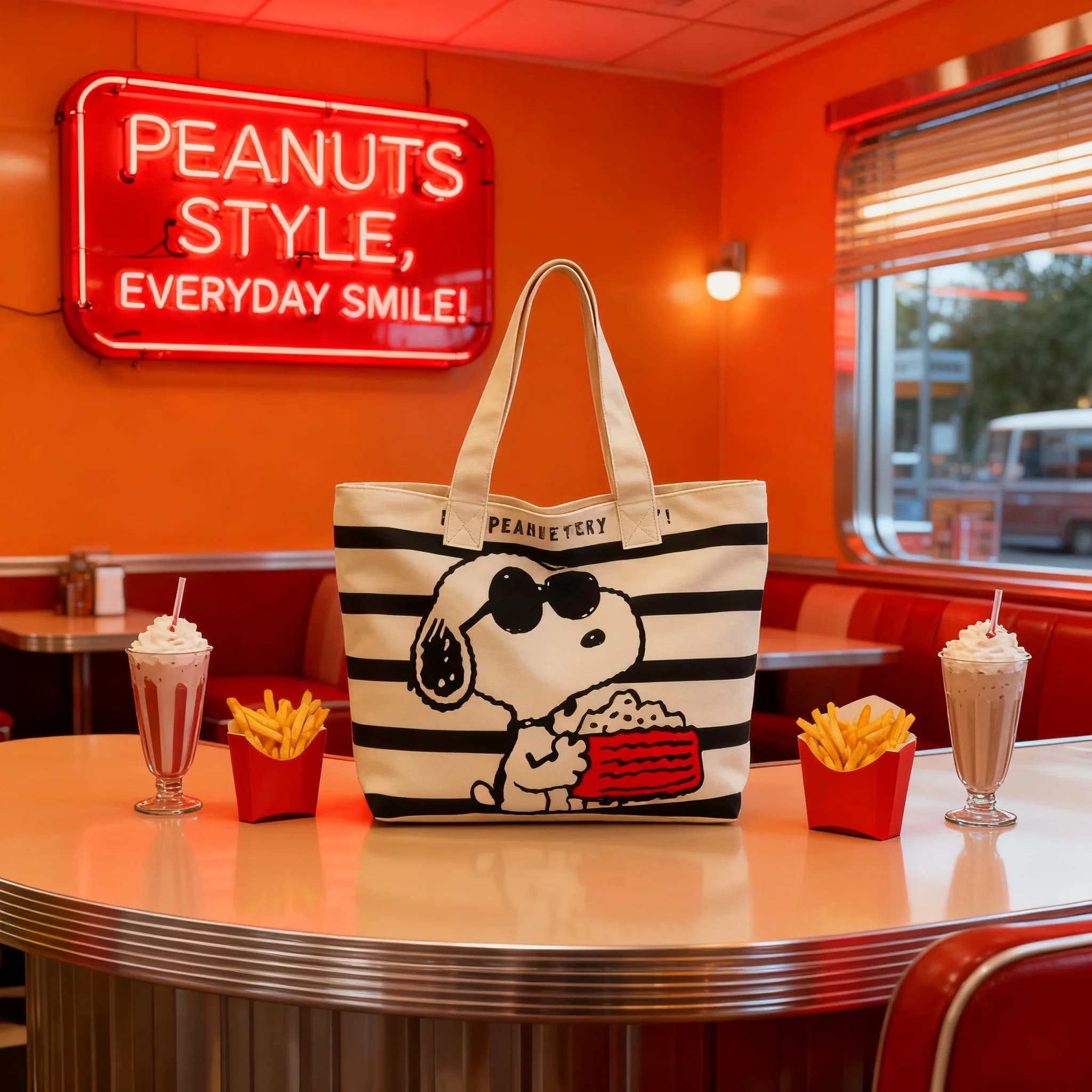 Borsa Tote in Tela Grande Capacità con Cartone Animato Snoopy per Donne Ragazze Studentesse, Borsa per Libri, Borsa Carina per Mamme alla Moda, Borsa per Scuola e Università