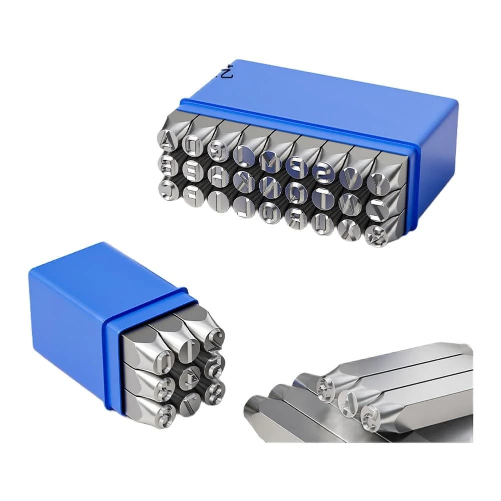 High-Hardness Alloy Steel Letter Stamps: Complete Set For Crafting Leather Hardened Metal Leather Craft Embossing Tool