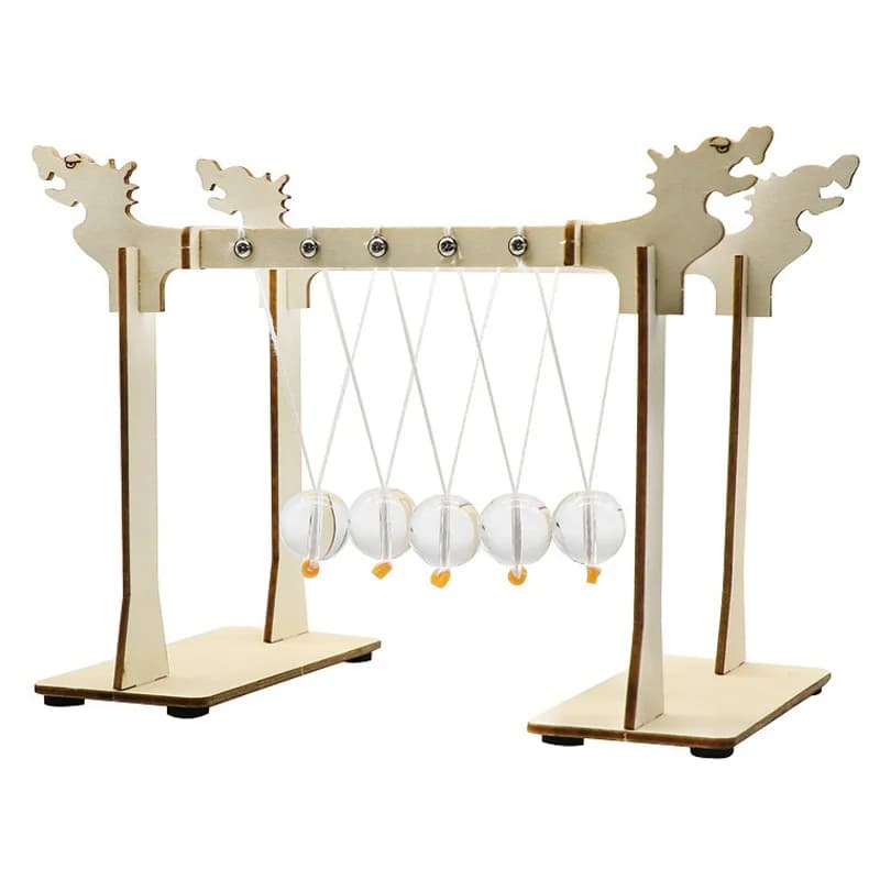 Fai da te Newton Culla Balance Balls Materiale didattico scolastico Fisica Scienza Pendolo Progetto da scrivania Regali giocattolo Decorazione della casa Regalo