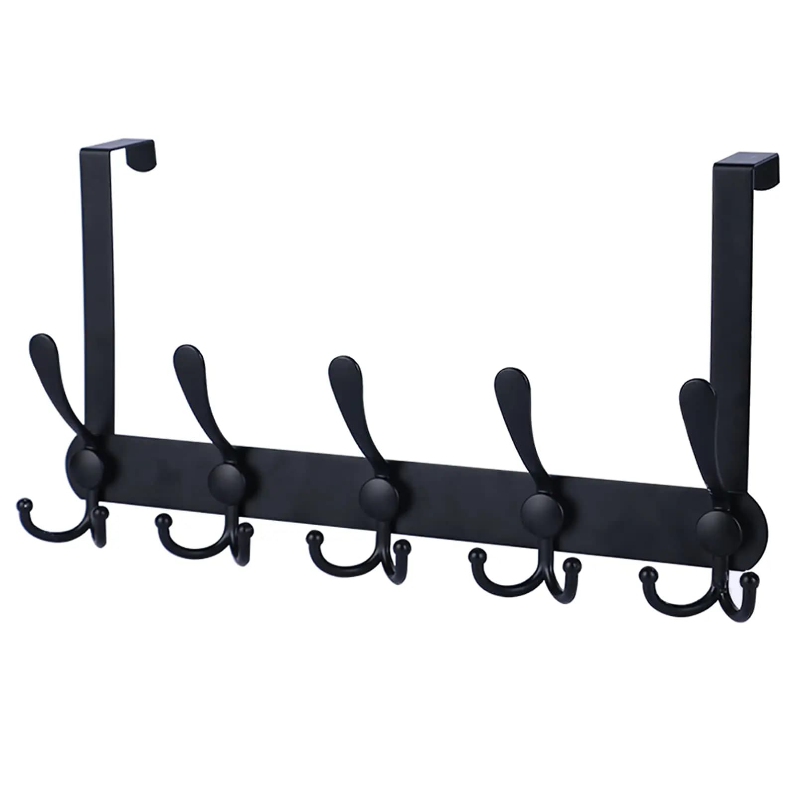 Ganci sopra la porta con 10 ganci Appendiabiti facile da installare Montaggio a parete per la casa Bagno Cucina Porta appendiabiti Cappotto Cappello Asciugamano ecc