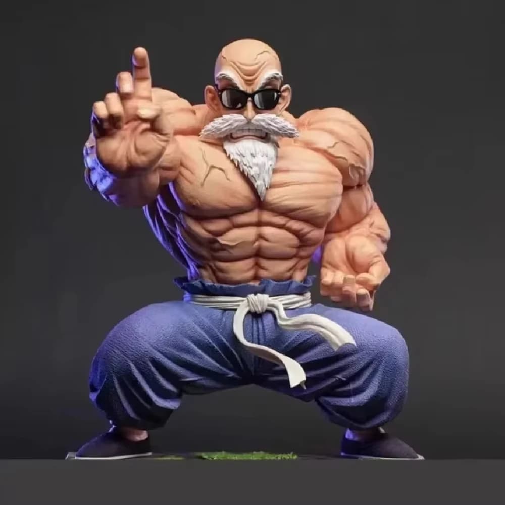10 cm Anime Dragon Ball Figure GK Muscle Master Roshi Goku Kame Sennin Figurine PVC Action Figures Model Children Dolls Gift Toys