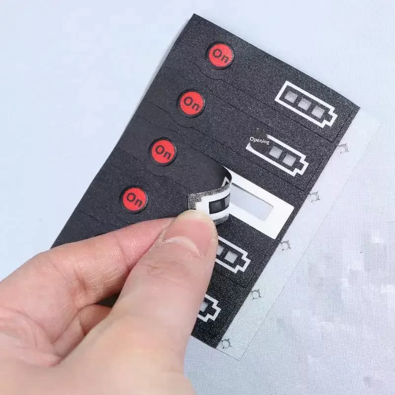 5/10Pcs 14.4V 18V Lithium Battery Case LED Key Sticker Label Tag For Li-ion Battery LED Sticker Label Pack