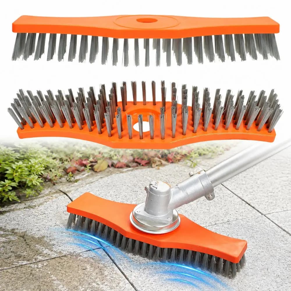 High-Efficiency Lawn Mower Cleaning Brush Wear-resistant Universal Weeding Brush Polyester Fiber Durable Floor Brush