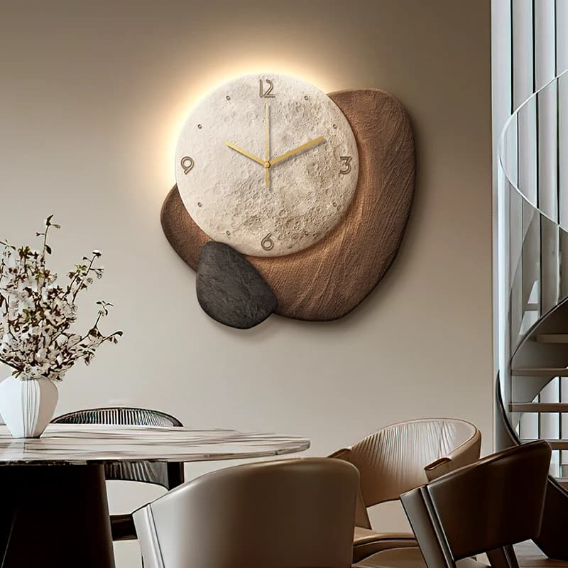 Wall clock for restaurant, 3D creative decoration, wall clock for living room, table clock.