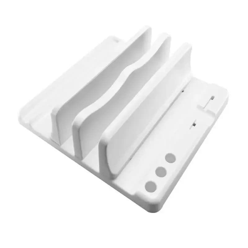 Supporto Verticale Salvaspazio per Laptop, Regolabile e Scalabile, Organizzatore Portatile per Computer da Scrivania per Ufficio