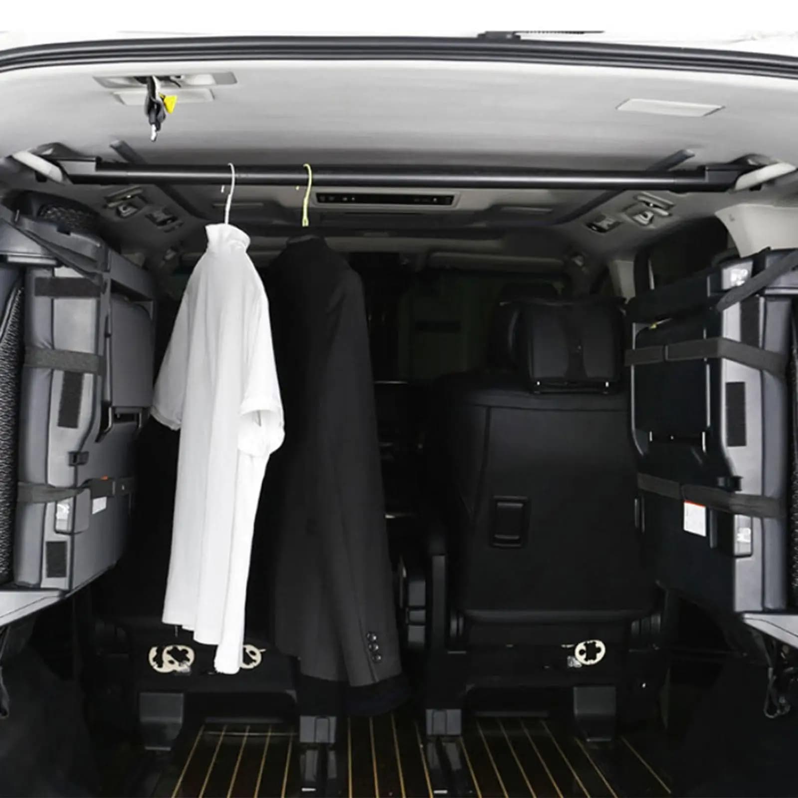Car Clothes Hanger Bar Clothes Rack Sturdy High Load Bearing Stylish Anti Slip Hanging Rod for Alphard/ (30/40 Series)