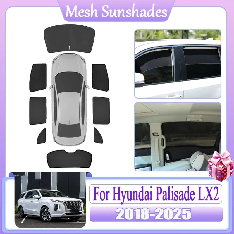 Parasole a Rete per Auto Hyundai Palisade LX2 MK1 2018-2025, Protezione UV, Tendina Parasole per Parabrezza, Accessori Auto Magnetici