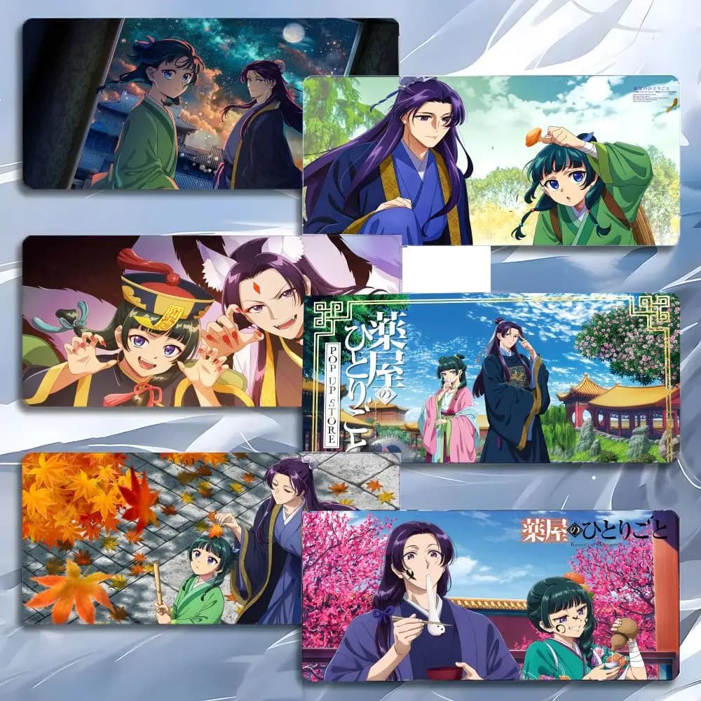 T-The Apothecari Diaries Anime Historical Mouse Pad Tappetino per mouse grande da gioco LockEdge ispessito per PC