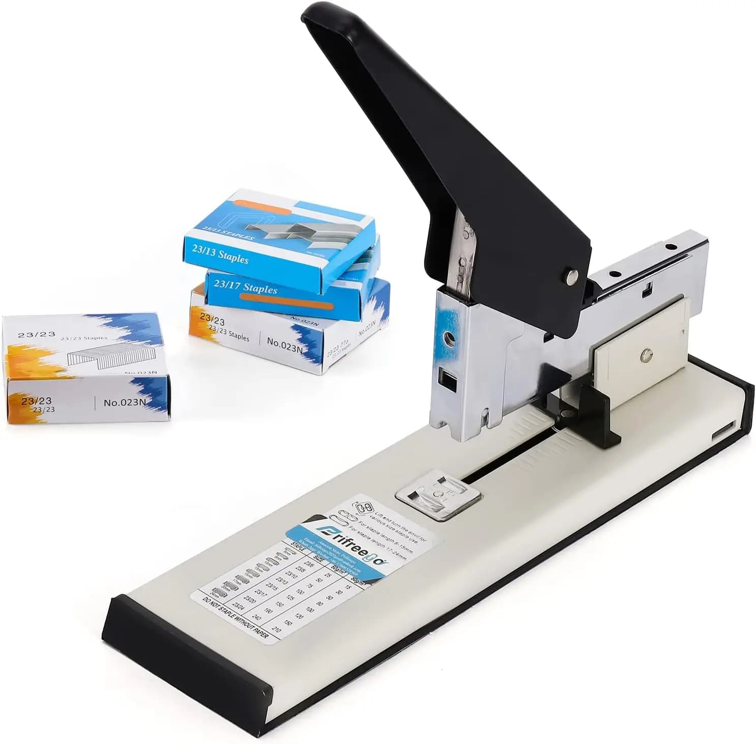Cucitrice Professionale per Ufficio - Cucitrice Senza Sforzo per 240 Fogli con Guida Carta Regolabile, Super Capacità con 4000 Graffette