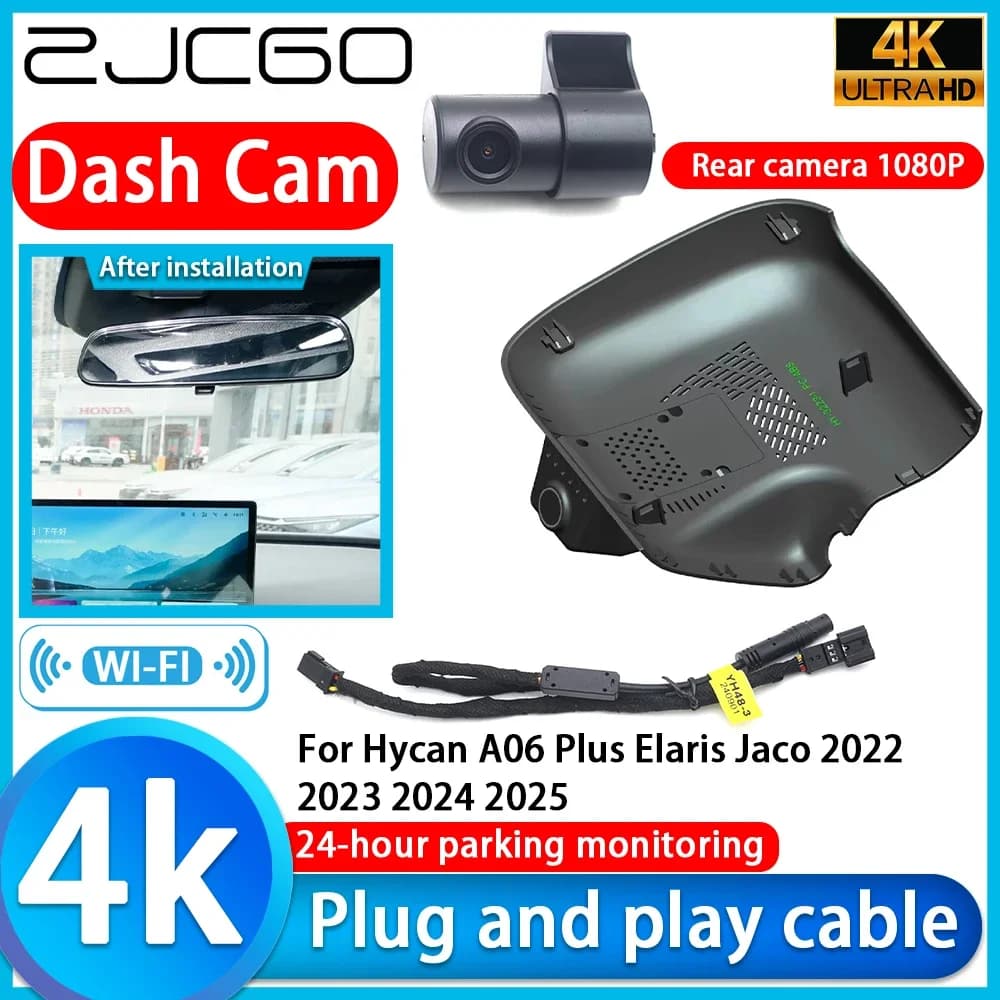 ZJCGO Videoregistratore 4K UHD Plug and Play DVR Dash Cam per Hycan A06 Plus Elaris Jaco 2022 2023 2024 2025