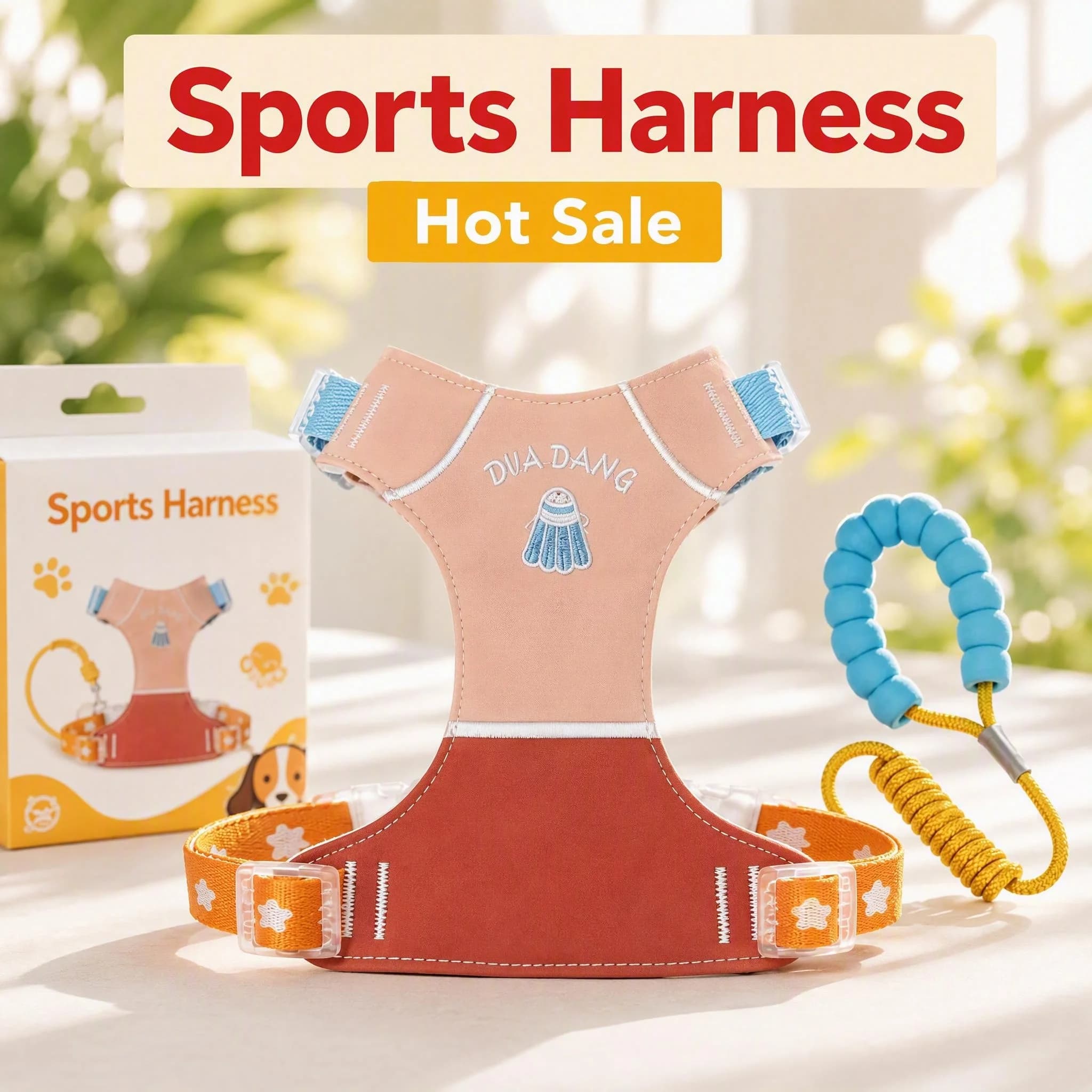 Pet Harness and Leash Set Breathable Vest for Cats Small Dogs Outdoor Walking Lead 1.5m