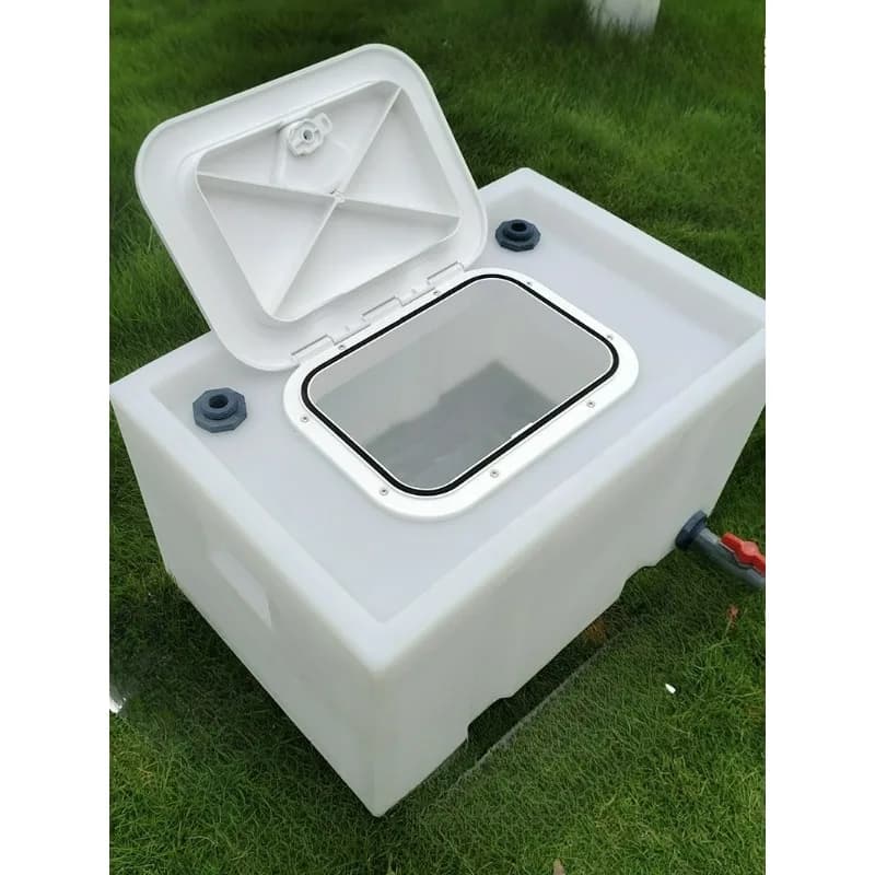 All-in-one Fishing Cart In-one Live Fish Box Isolated Cooling device for baits Door equipment Sealed tipping cover