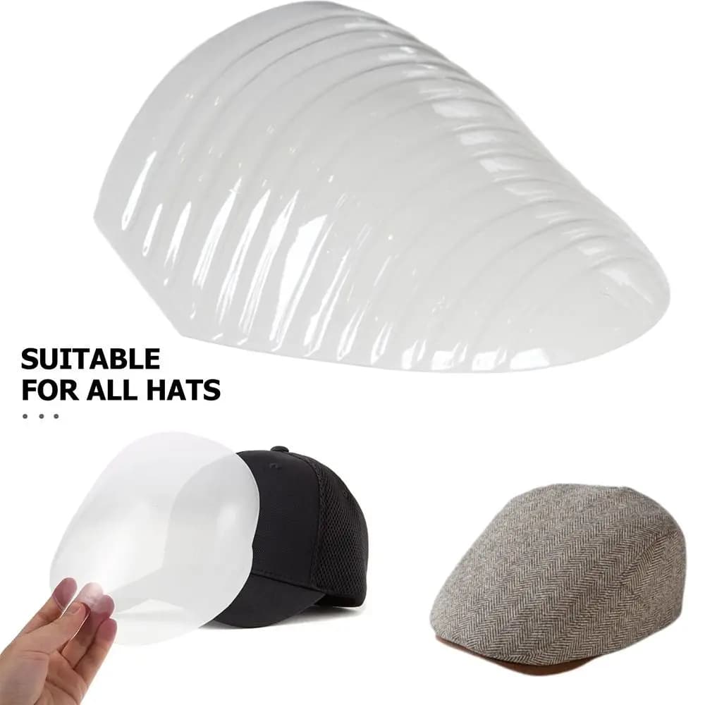 10Pcs Plastic Hat Support Stand Shape Retaining Transparent Cap Shaper Insert Pressure Resistant Hat Display Support Hat Storage