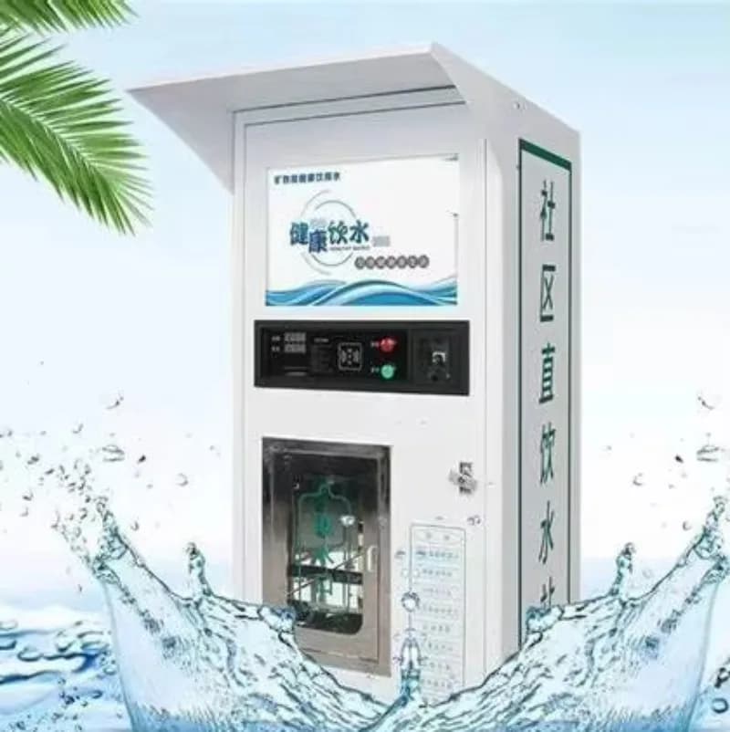 Distributore automatico di acqua fredda multiplo per carte di monete NFC Touchless RO Purificatore Distributore di acqua fredda per aree pubbliche