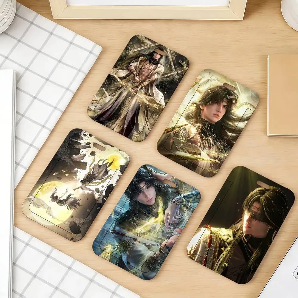 Game Love and Deepspace Zayne Custodie decorative per carte di credito e di debito, adesivi per carte di trasporto pubblico