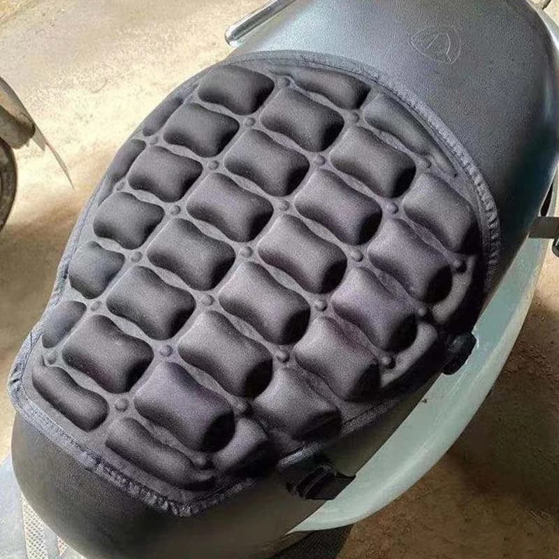 Cuscino per Sella Moto 3D Antiscivolo, Imbottitura Comfort con Protezione Solare, Accessori per Moto