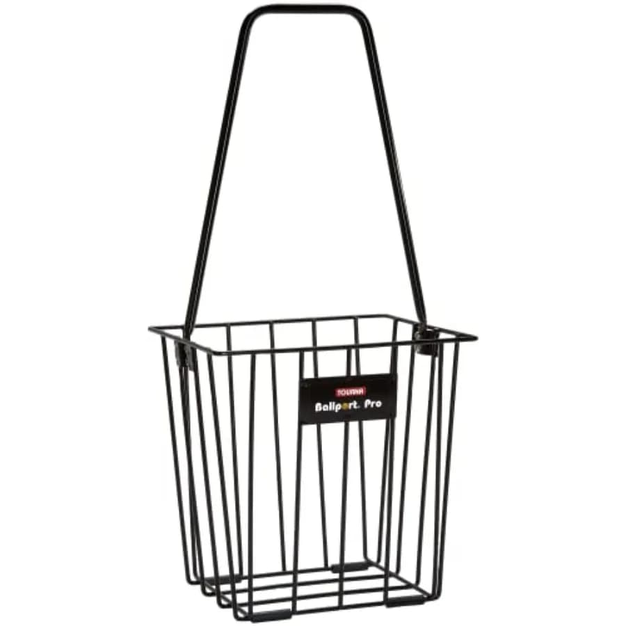Raccogli Palline da Tennis Ballport Pro con Materiale in Nylon Resistente Nero per una Raccolta Efficiente delle Palline da Tennis