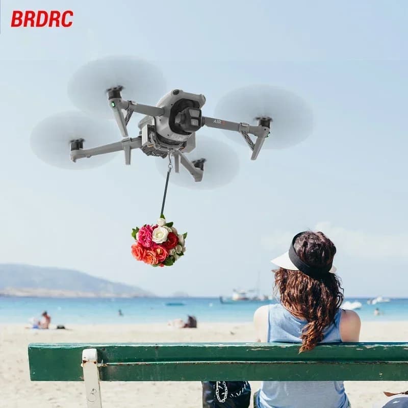 Airdrop system for DJI Air 3S/Air 3 Quick release launcher Fishing bait Bridal Ring Gift Delivery Life Accessories Rescue drone