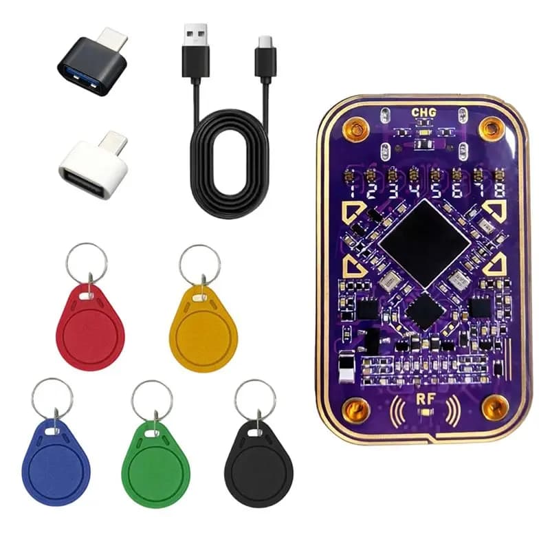 A37T-Chameleon Ultra V2.0 Emulatore RFID Definitivo Duplicatore NFC 5XUID Portachiavi 125Khz 13.56Mhz Lettore RFID per Decodifica Carte