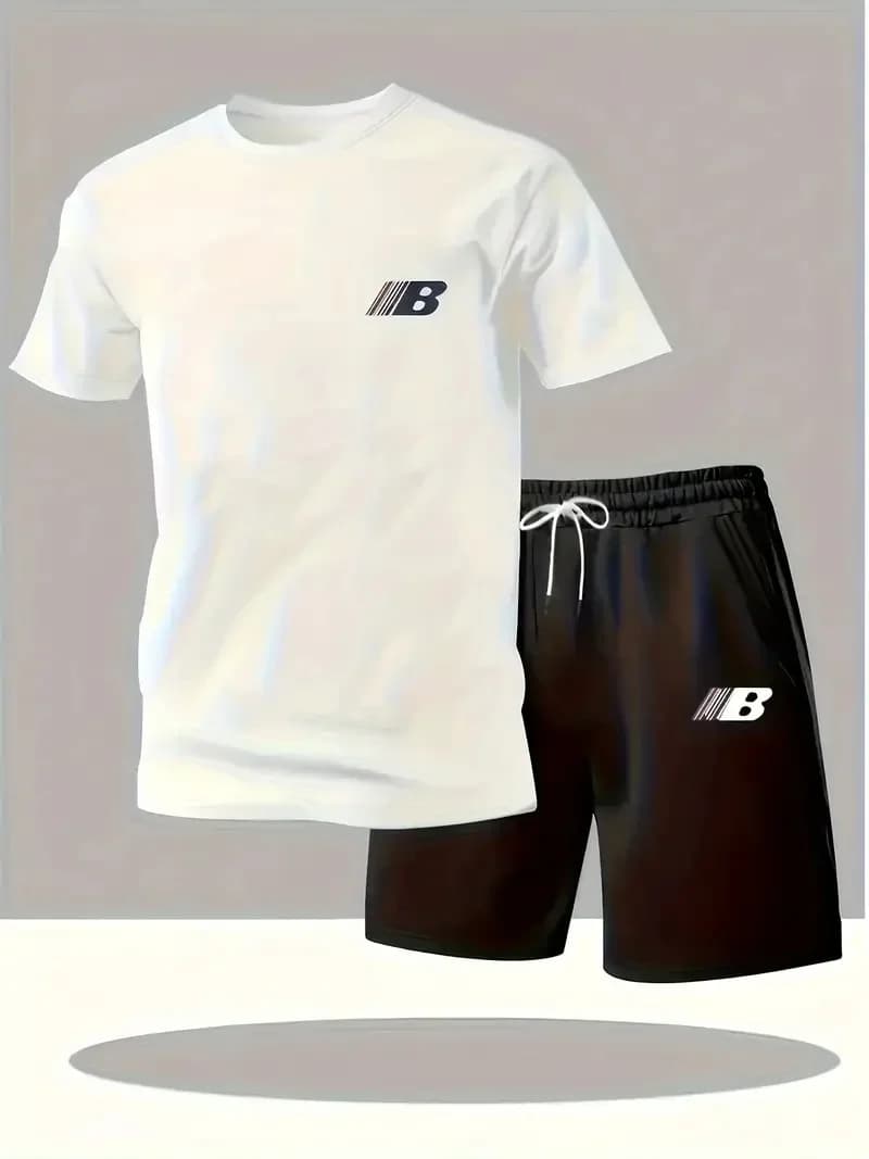 Men's Sportswear 2026: Lightweight and Breathable Set with Sleeves Court and Shorts, Comfortable Sports Style, Made in China