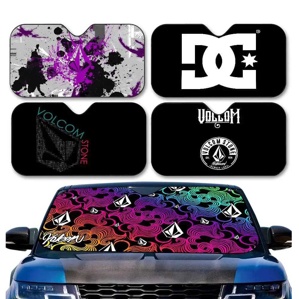 Parasole Personalizzato V-Volcom per Parabrezza Auto, Copertura Protettiva Solare per Veicoli