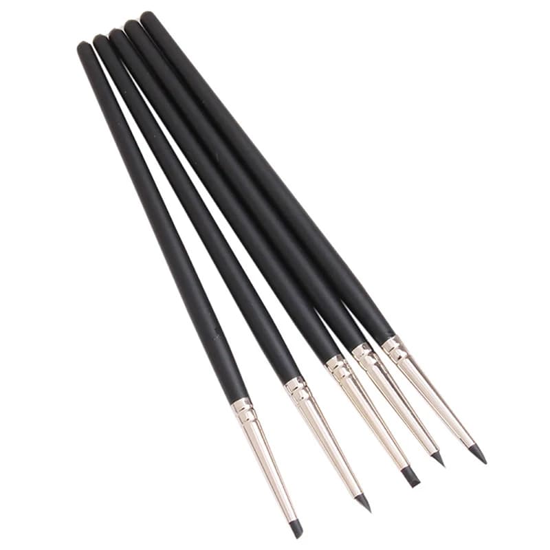 5 pz/set Silicone Testa Morbida Pulire Penna Argilla Ceramica Morbida Strumenti di Creazione di Modelli per Strumenti di Hobby Modello