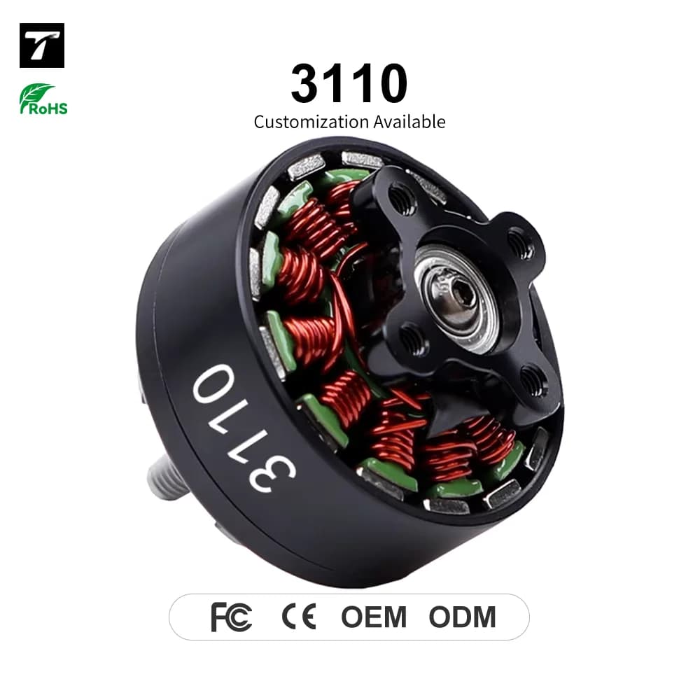 T-MOTOR 3110 24V Factory Price High Speed Stable Mini Brushless Motor for 5Inch 7.5inch FPV Racing Drone