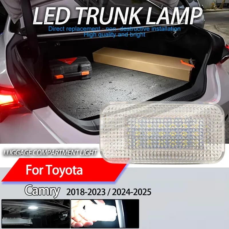 1PCS Auto HA CONDOTTO LA Luce di Segnale Posteriore Tronco Lampada vano Bagagli Luce Bianca Per Toyota Camry 2018 2019 2020 2021-2023 2024 2025