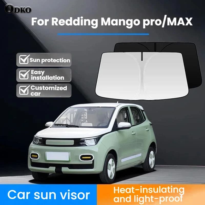 Parasole per Parabrezza Auto Redding Mango Pro/MAX, Protezione UV Personalizzata, Isolamento Termico