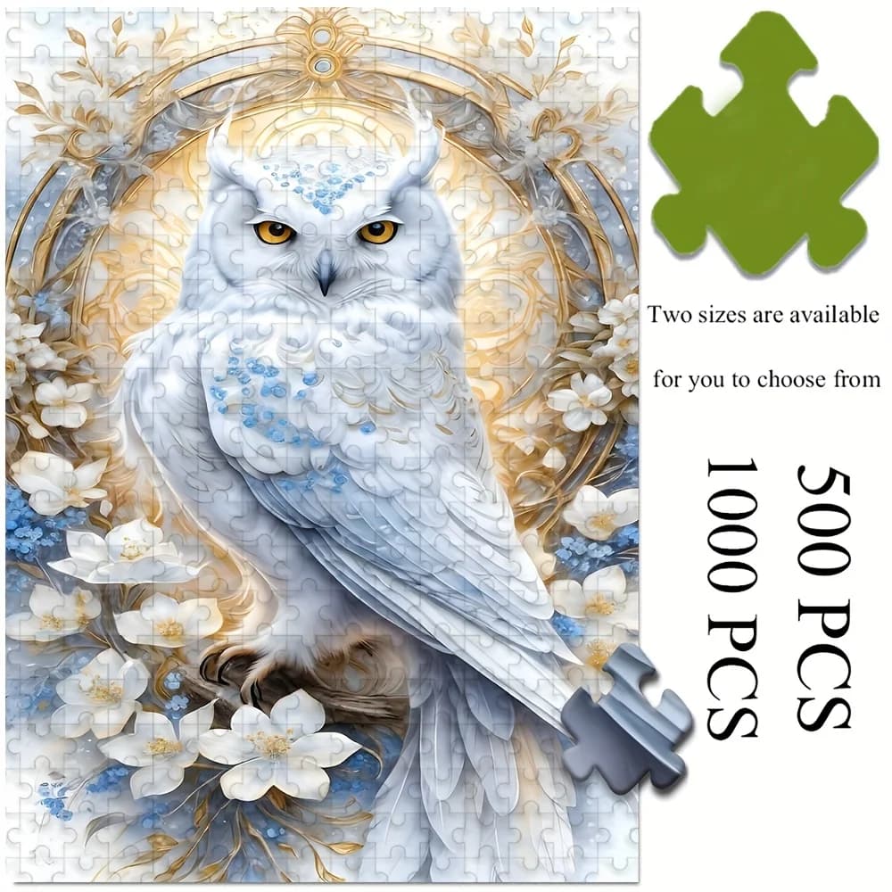 500/1000pcs Adult Puzzle | High-Quality, Stress-Relieving Fun Family Game, Ideal for Birthdays, Christmas, Halloween, and Gift