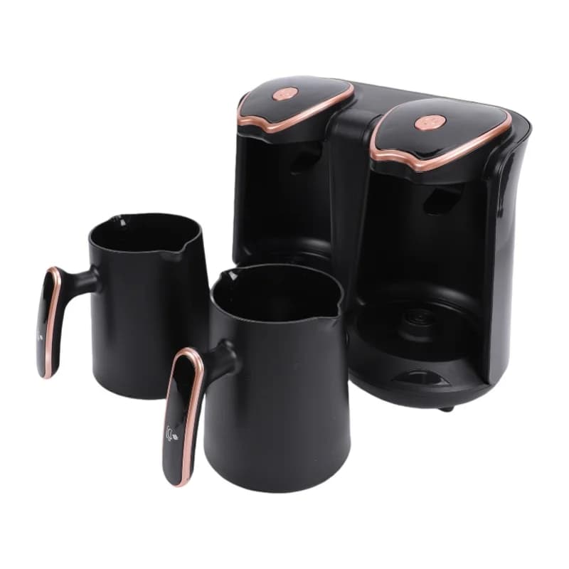 800W Electric Turkish Coffee Maker Machine Dual Pots Adjustable Temperature For Home Brewing Coffee