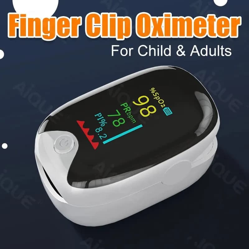 OLED Screen TFT Pulse Oxymeter Pulse Blood Oxygen Saturation Monitor Spo2 Oxygen Saturation Oxymeter Practical Care