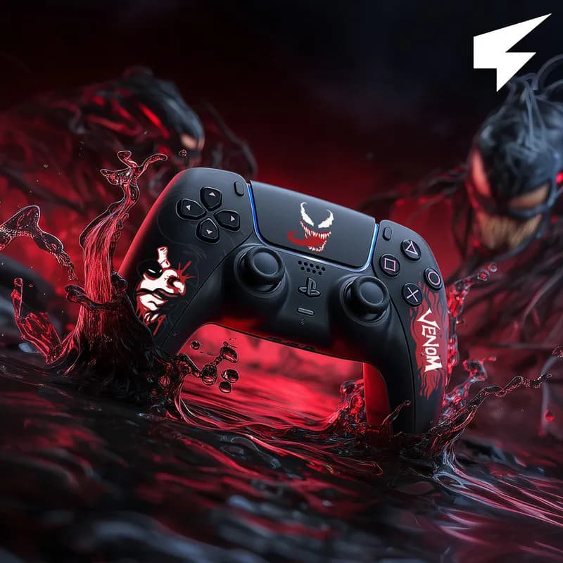 Cover di Ricambio per Controller PS5 Edizione Limitata a Tema BOL Venom, Accessorio per Videogiochi per PlayStation 5 DualSense