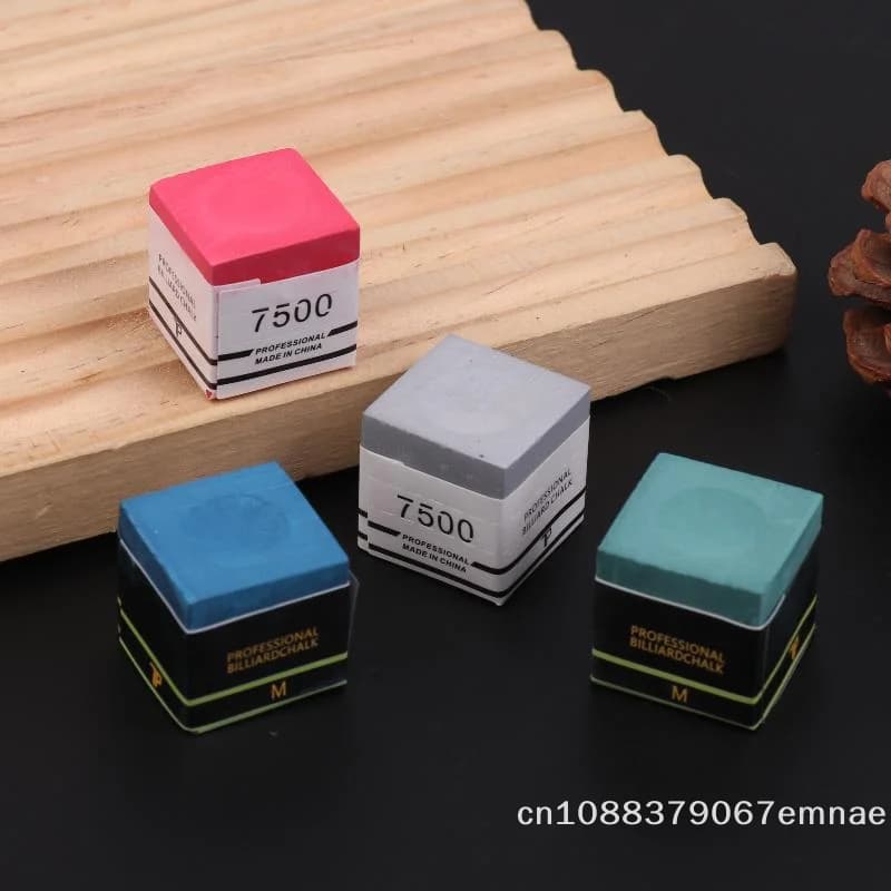 [ZYAS] 1 pz con scatola portaoggetti, gessetti antiscivolo per stecche da biliardo, gesso in polvere facile da applicare per snooker, accessori per biliardo
