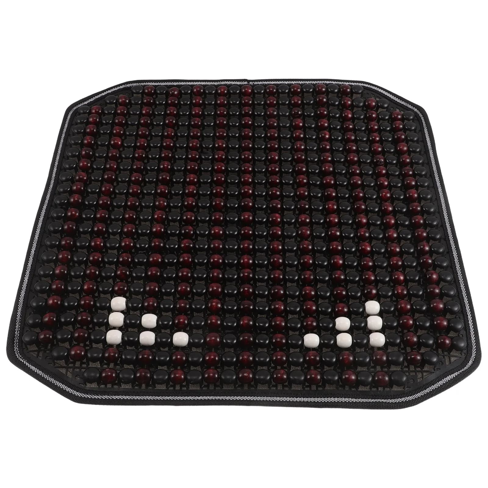 Cuscino per Sedile Auto in Legno con Perline, Design Ergonomico Traspirante, Base Antiscivolo, Comodo Cuscino per Conducente, Utilizzabile in Tutte le Stagioni