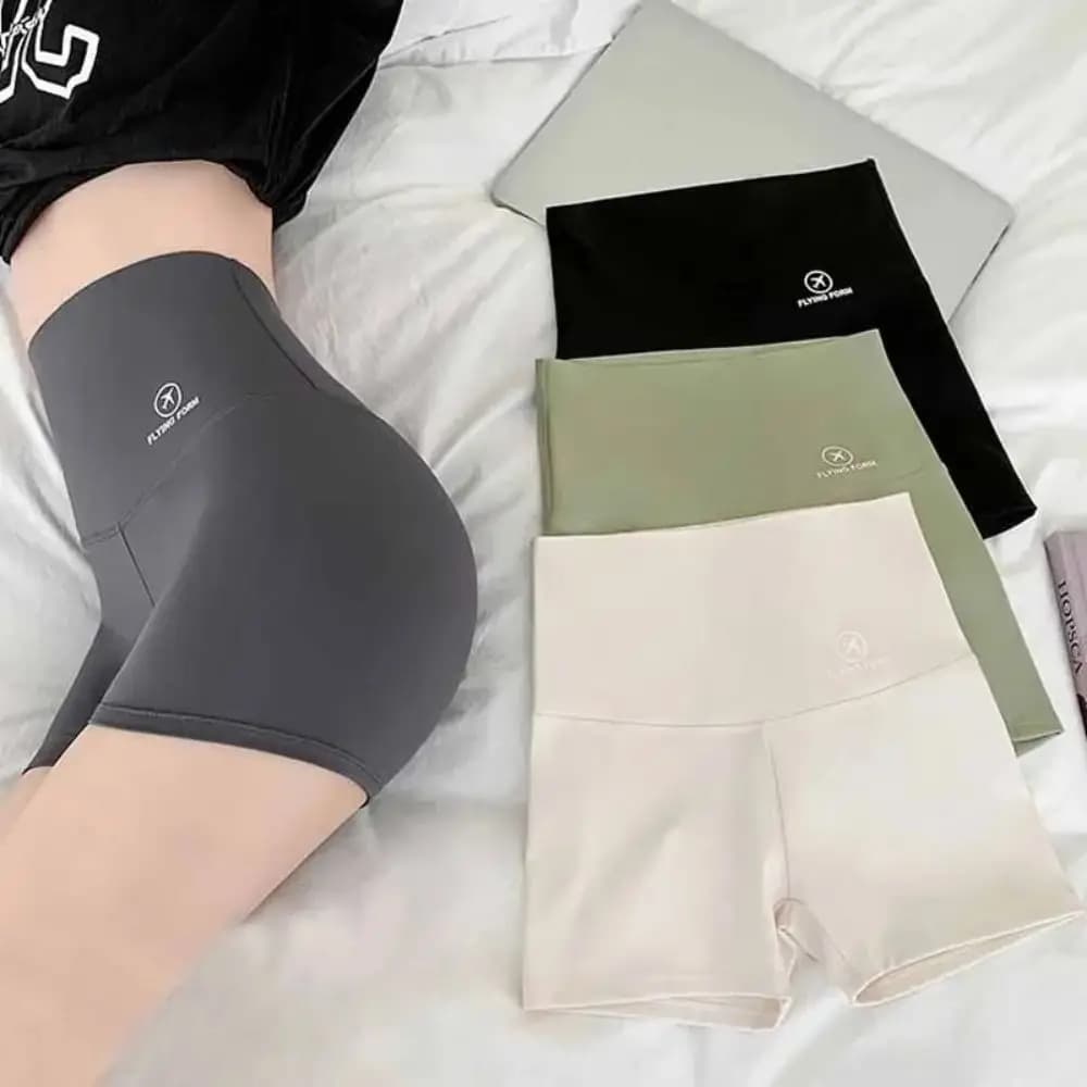Seamless Sports Shorts High Waist Shorts Modeling For Women's Body Push Up Scrunch Butt Cycling Intimo Thin