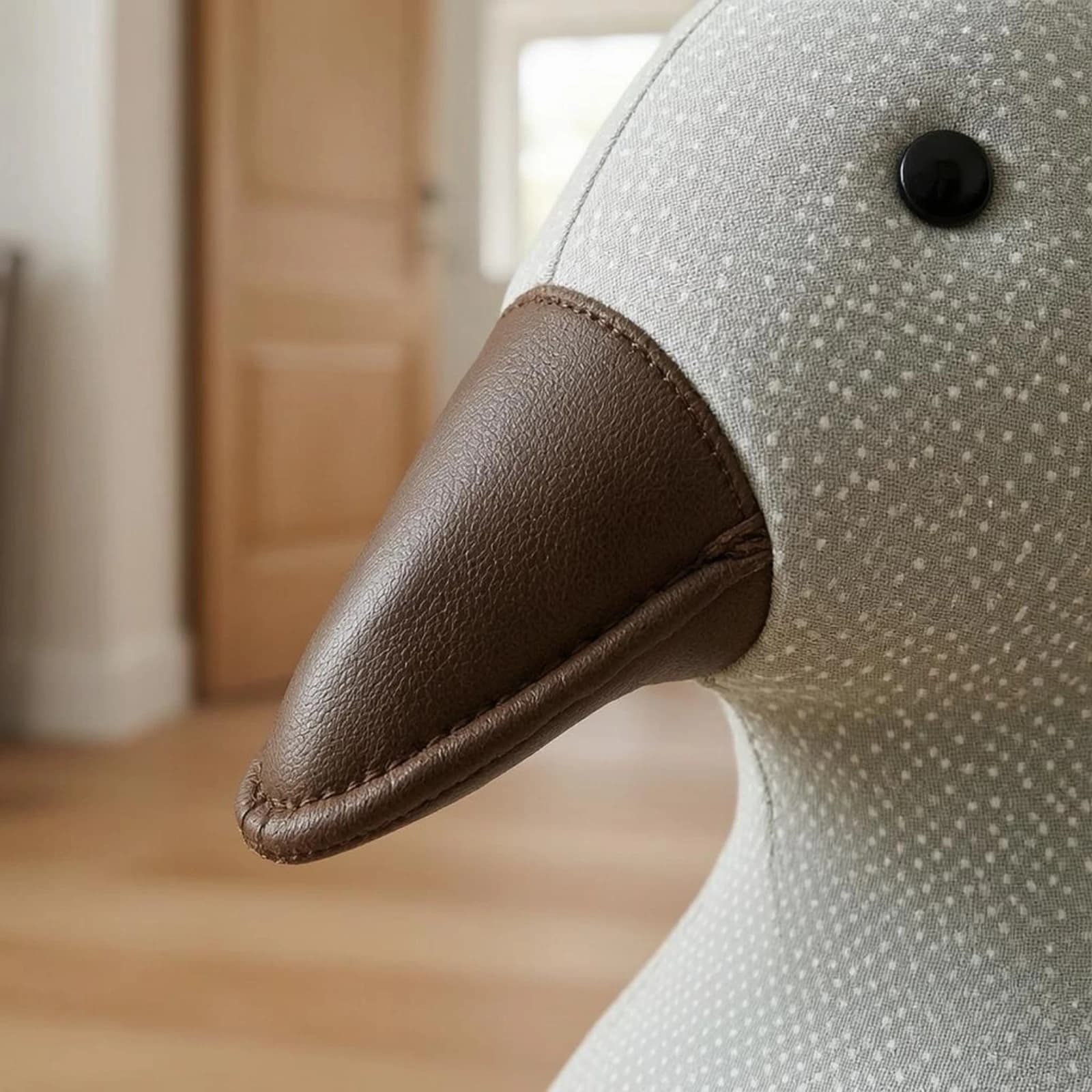 Polka Dot Duck Stopper Stitched Duck Door Stopper Stuffed Door Stop Decorative Home Decor Soft Surface Safe