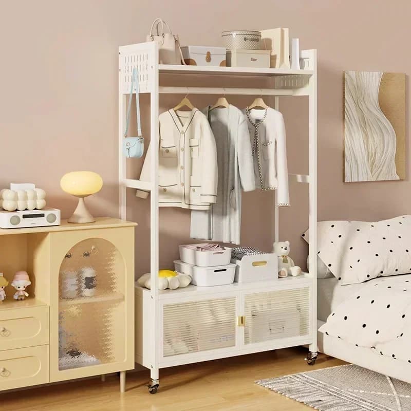 Household GoodsHanging Hanger Floor Coat Rack Household Hanging Clothes Rack Simple Storage Rack Hanging Clothes Rod Hanger