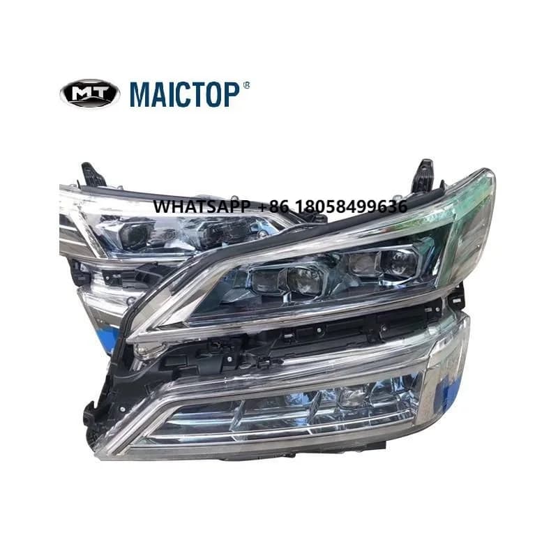 Maictop 2018 Faro Anteriore Vellfire Ricambio Auto Nuovo in Plastica Forma Lampadina H7