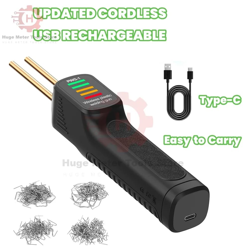 Kit saldatrice per plastica da 300W pistola per riparazione di crepe per paraurti automobilistico con cucitrice a caldo per ferro strumento per Garage per saldatore