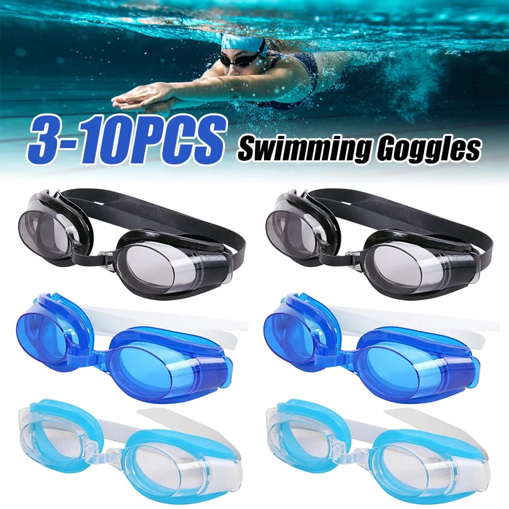 Swimwear for Adults Anti-fog with Large Visual, Without Air Loss, Waterproof, Clear Vision for Men and Women