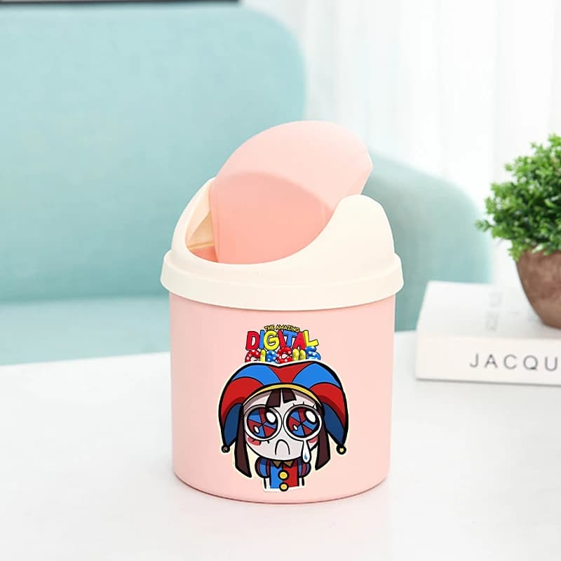 Incredibile Cestino per Rifiuti Digitals Circus, Organizzatore da Scrivania per Bambini, Mini Cestino per Carta, Cestino per Rifiuti Kawaii, Regalo Nuovo