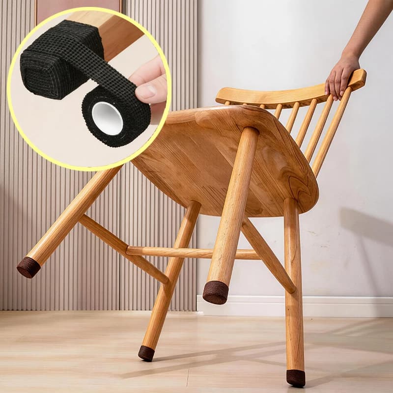 Chair Table Sofa Cabinet Feet Protector Cuttable Silent Anti-Slip Floor Protection Wrap Non-woven Self-Adhesive Furniture Leg