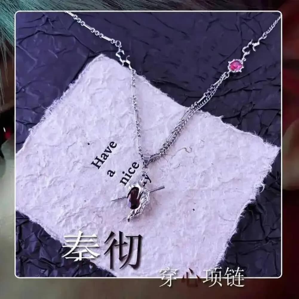 Love Cospaly and Deepspace Sylus Series Game Fashion Necklace Anime Choker Metal Pendant Props Accessories Gift