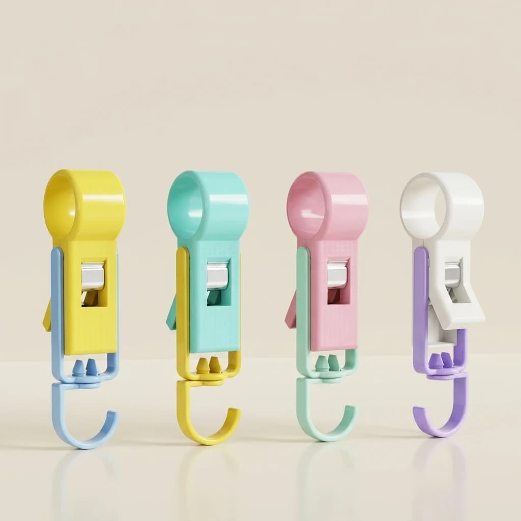 Gancio Multifunzionale Senza Foratura per Cucina e Bagno, Design Colorato Dopamine, in Plastica ABS con Cuscinetti in Silicone