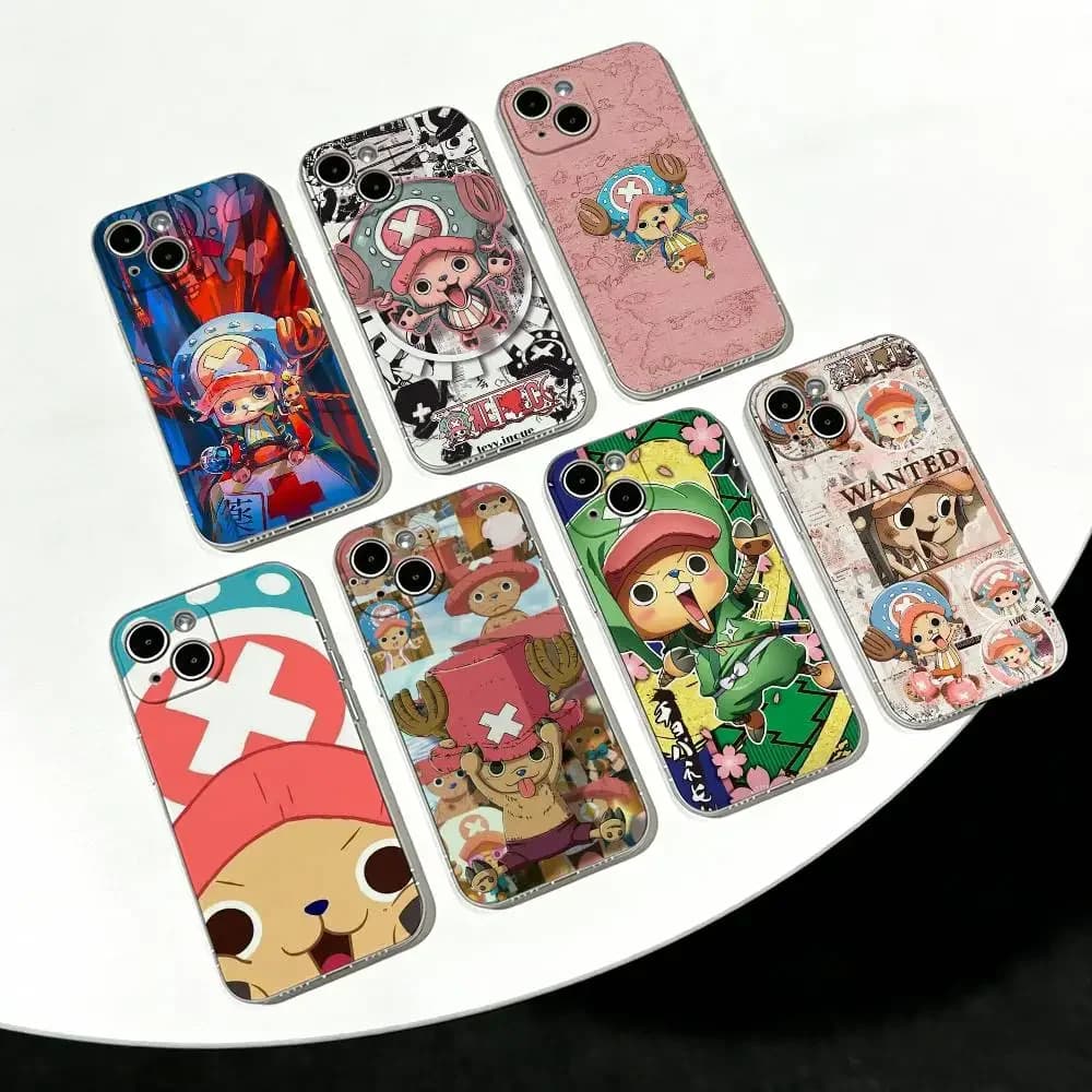 Tony Tony Chopper One Piece Ultra Clear TPU Case Slim Lightweight Cover For iPhone 17 16 15 14 13 12 11 Pro Max Plus Mini