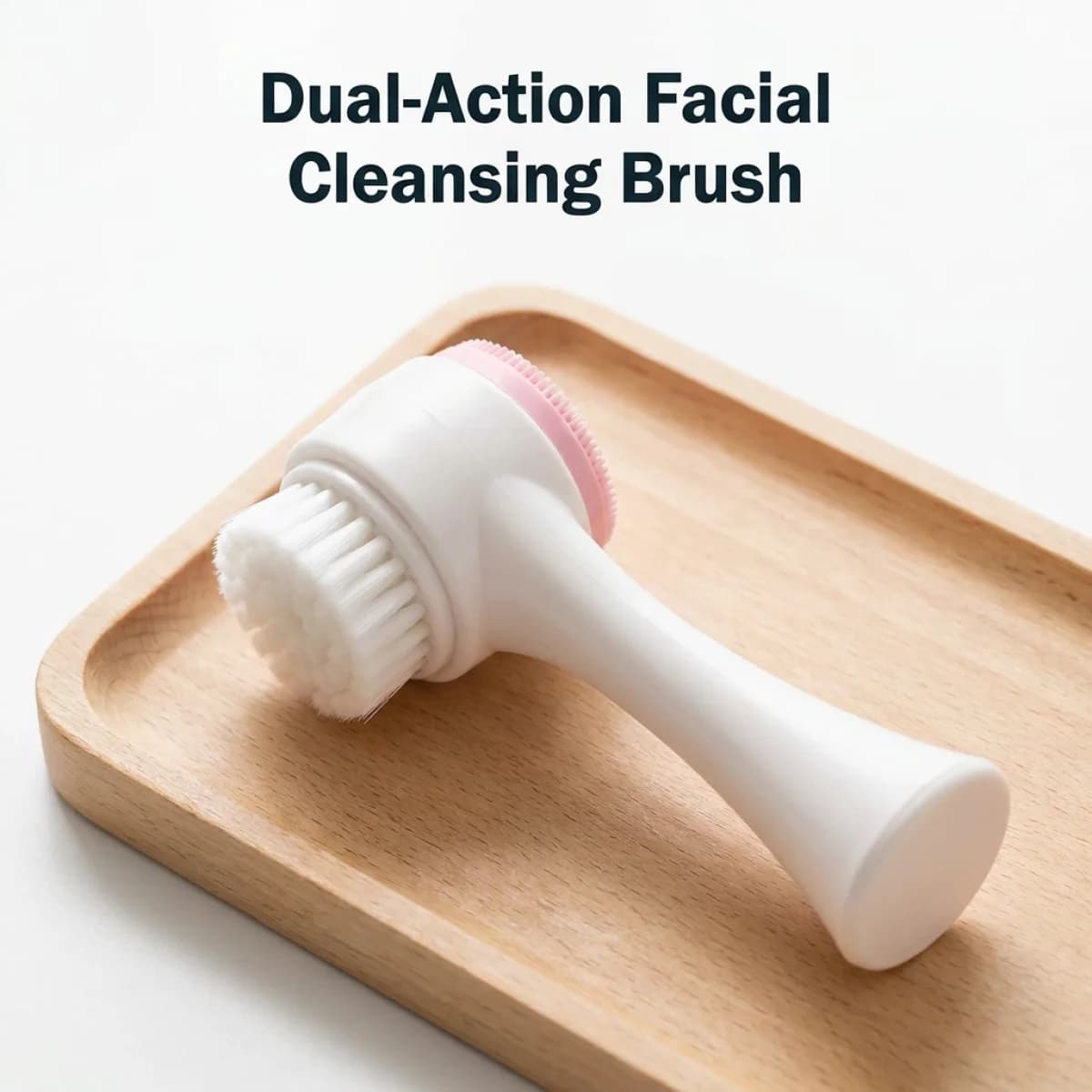 Face cleaning brush – Deep cleaning of pores + massage, removes black and sebum stitches, ergonomic handle, delicate for everyday use